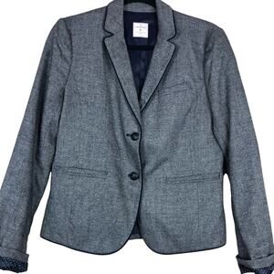 Gap The Academy Blazer Grey Polka Dot Lined 4 Dark Academia School Girl Preppy